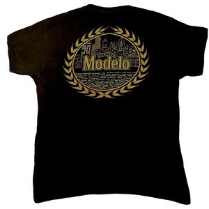 Modelo Cerveza Graphic Tee — Black Gold — Men’s Medium